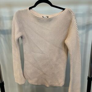J Crew Cream Boat neck Sweater
